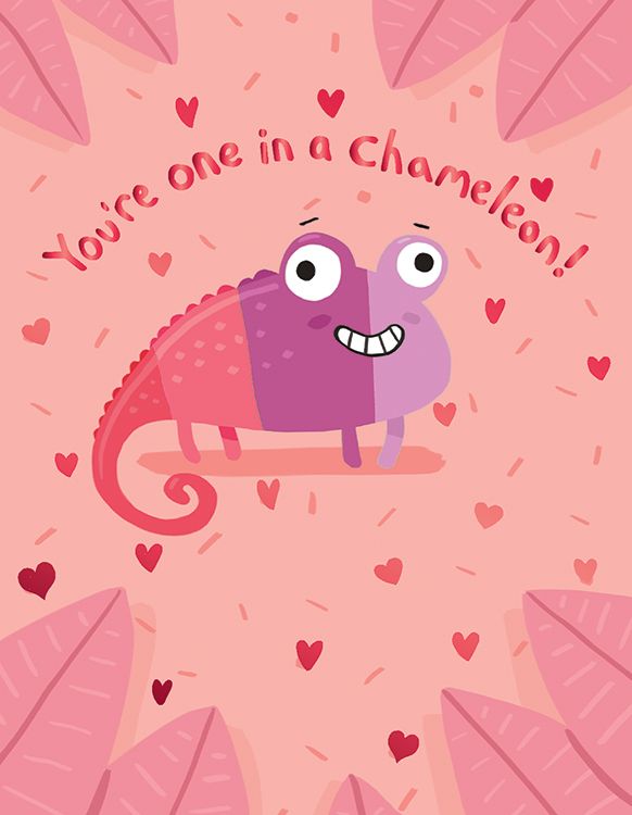 Chameleon Set of 6 Cards