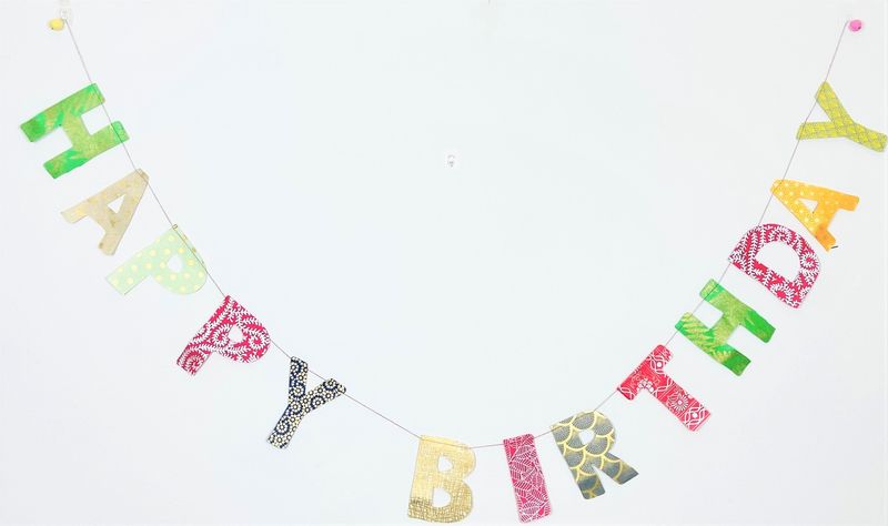 Paper Garland Large Happy Birthday