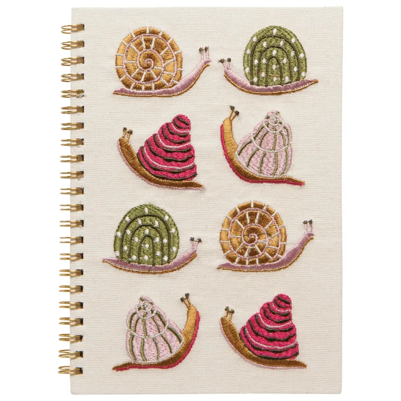 Embroidered Notebook Gardenland