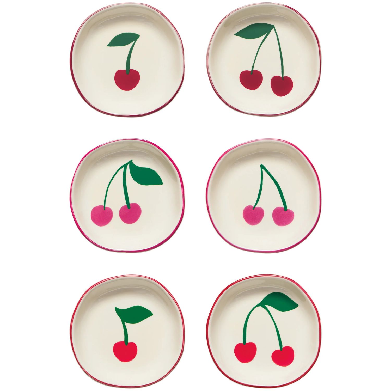 Pinch Bowl Set of 6 Very Cherry
