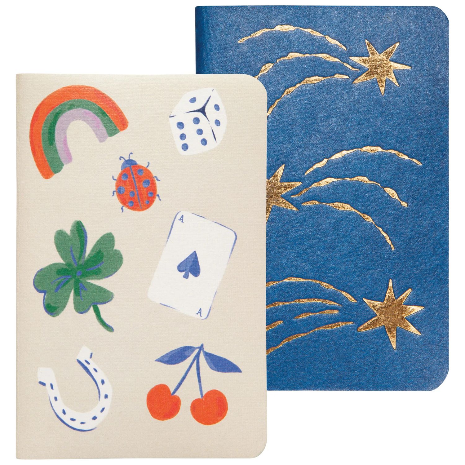 Set of 2 Scribble Pocket Notebooks Feeling Lucky