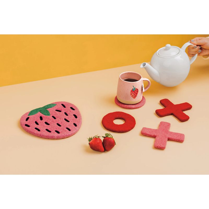 Felt Wool Trivet Berry Sweet