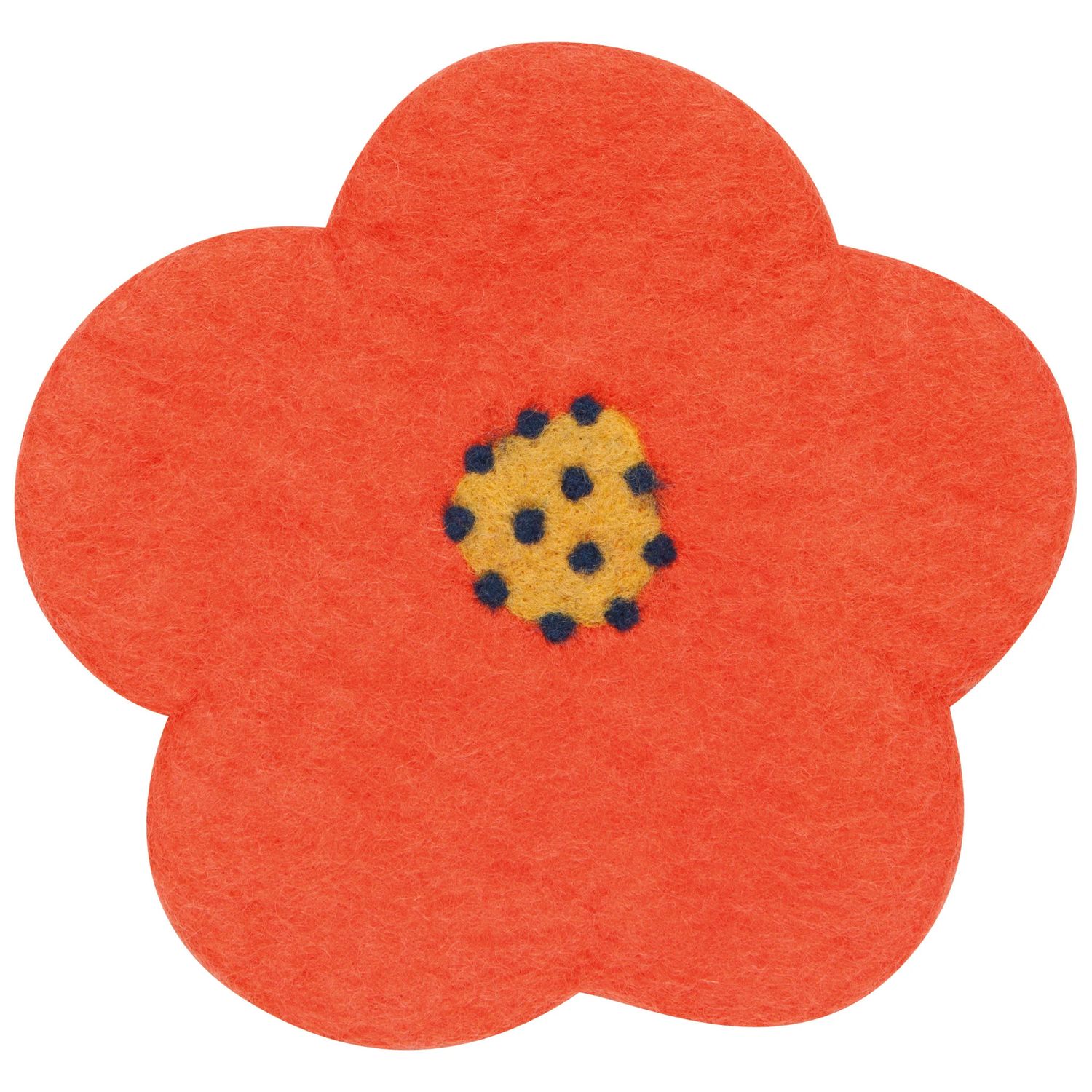 Felt Wool Trivet Poppy