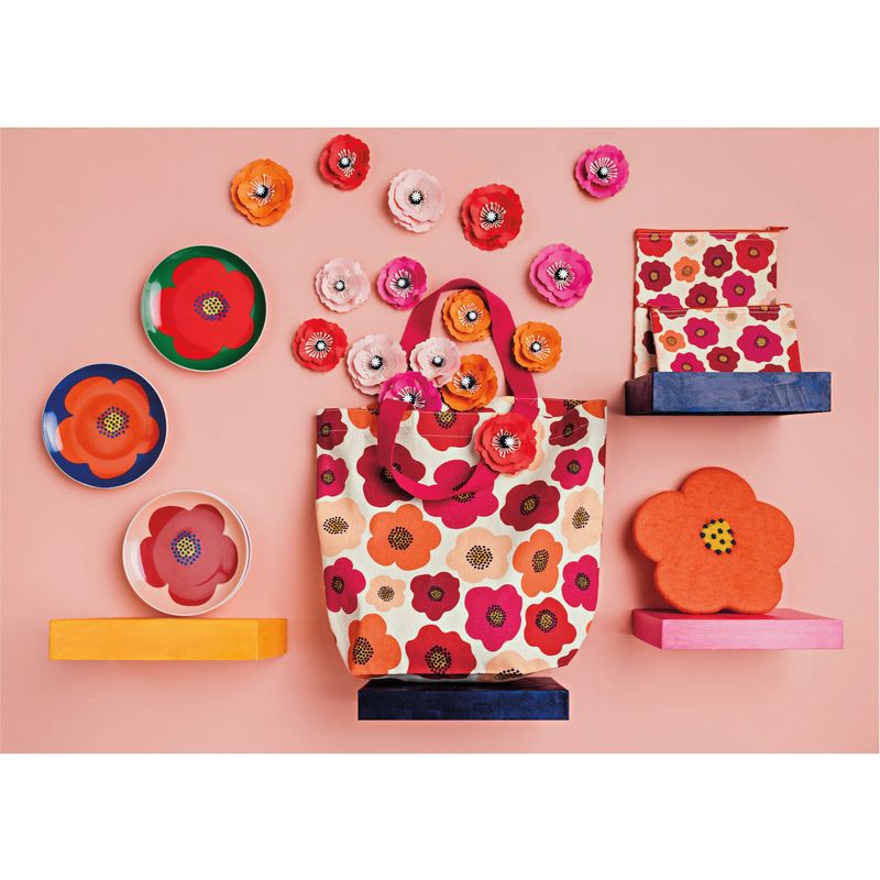 Felt Wool Trivet Poppy
