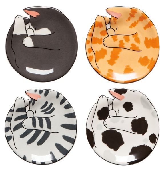 Ceramic Trinket Tray Meow &amp; Furever Assorted