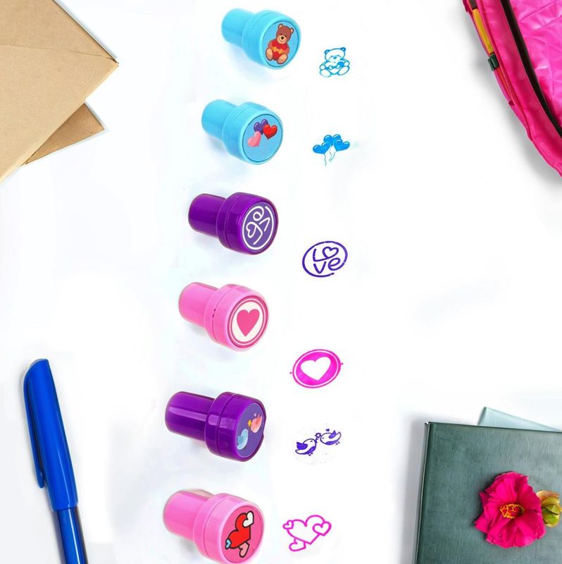 Pack of 6 Valentines Self-Inking Stamps