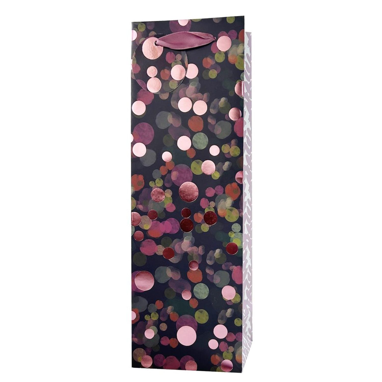 Bottle Gift Bag Confetti Multi Pink