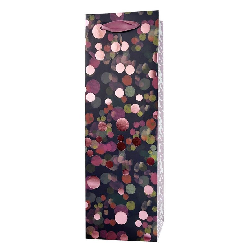 Bottle Gift Bag Confetti Multi Pink