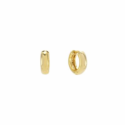 Tube 10mm Hoop Waterproof Earrings Gold