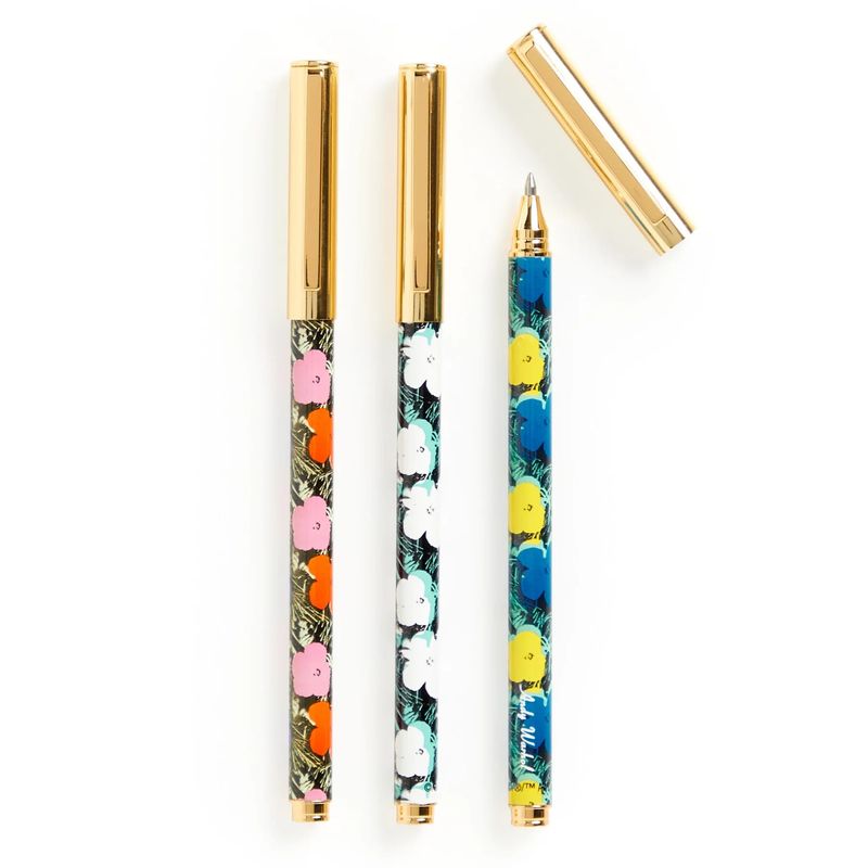 Everyday Pens Set Andy Warhol Flowers