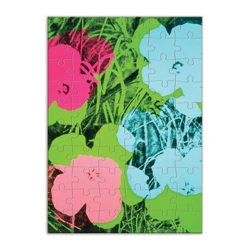 Greeting Card Puzzle Andy Warhol Flowers