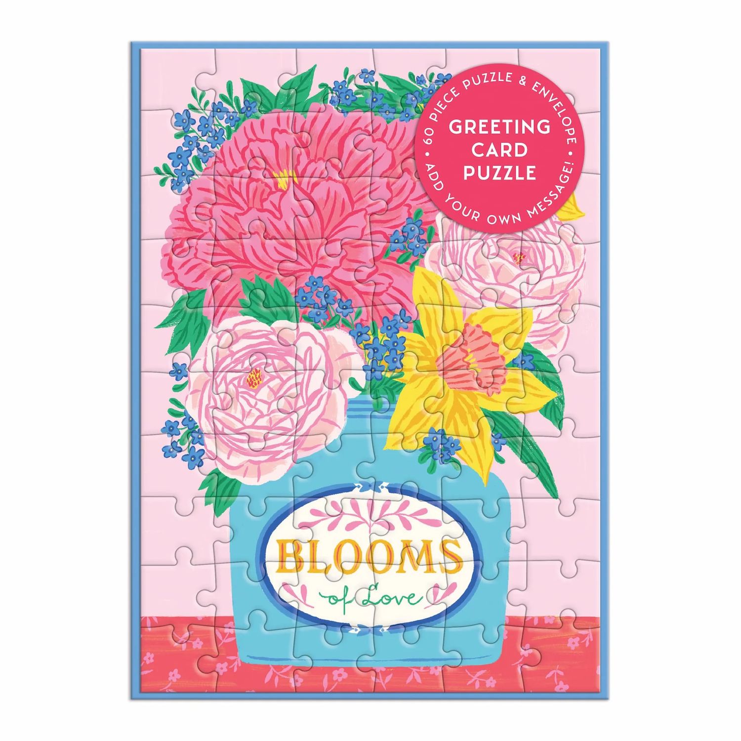 Greeting Card Puzzle Blooms Of Love