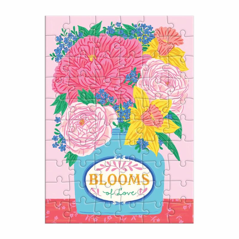 Greeting Card Puzzle Blooms Of Love