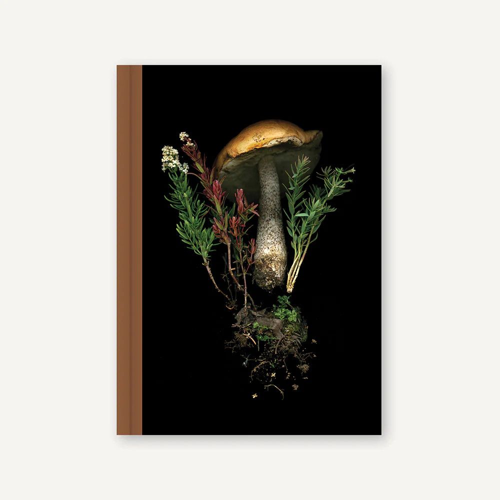 Deep Dark Forest Mushroom Hardcover Journal