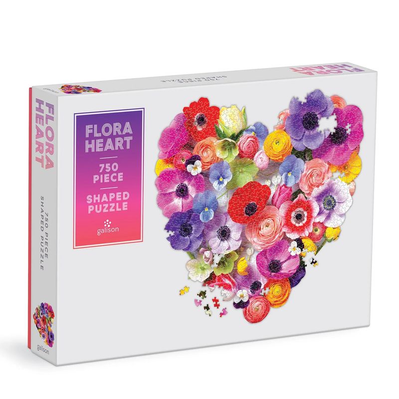 750 Piece Shaped Puzzle Flora Heart