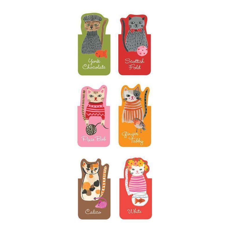 Magnetic Bookmarks Cool Cats