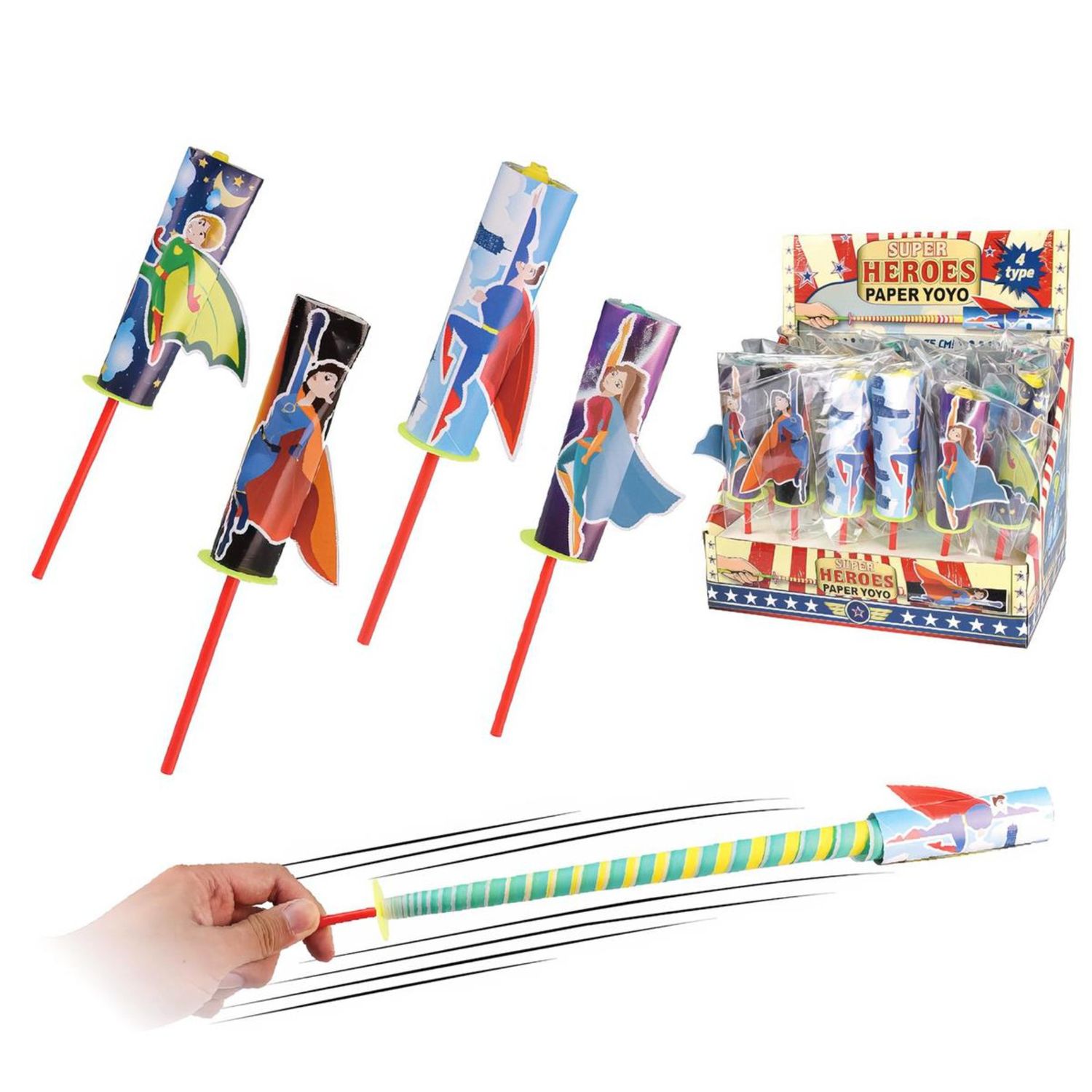 Super Heroes Paper Yo-Yo