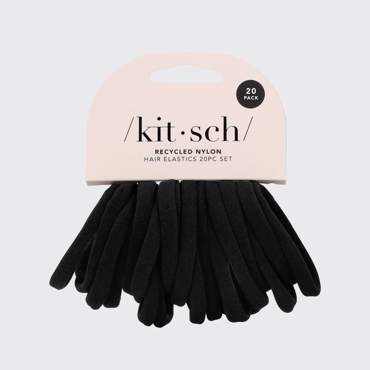 Eco-Friendly Nylon Elastics 20pc Set Black