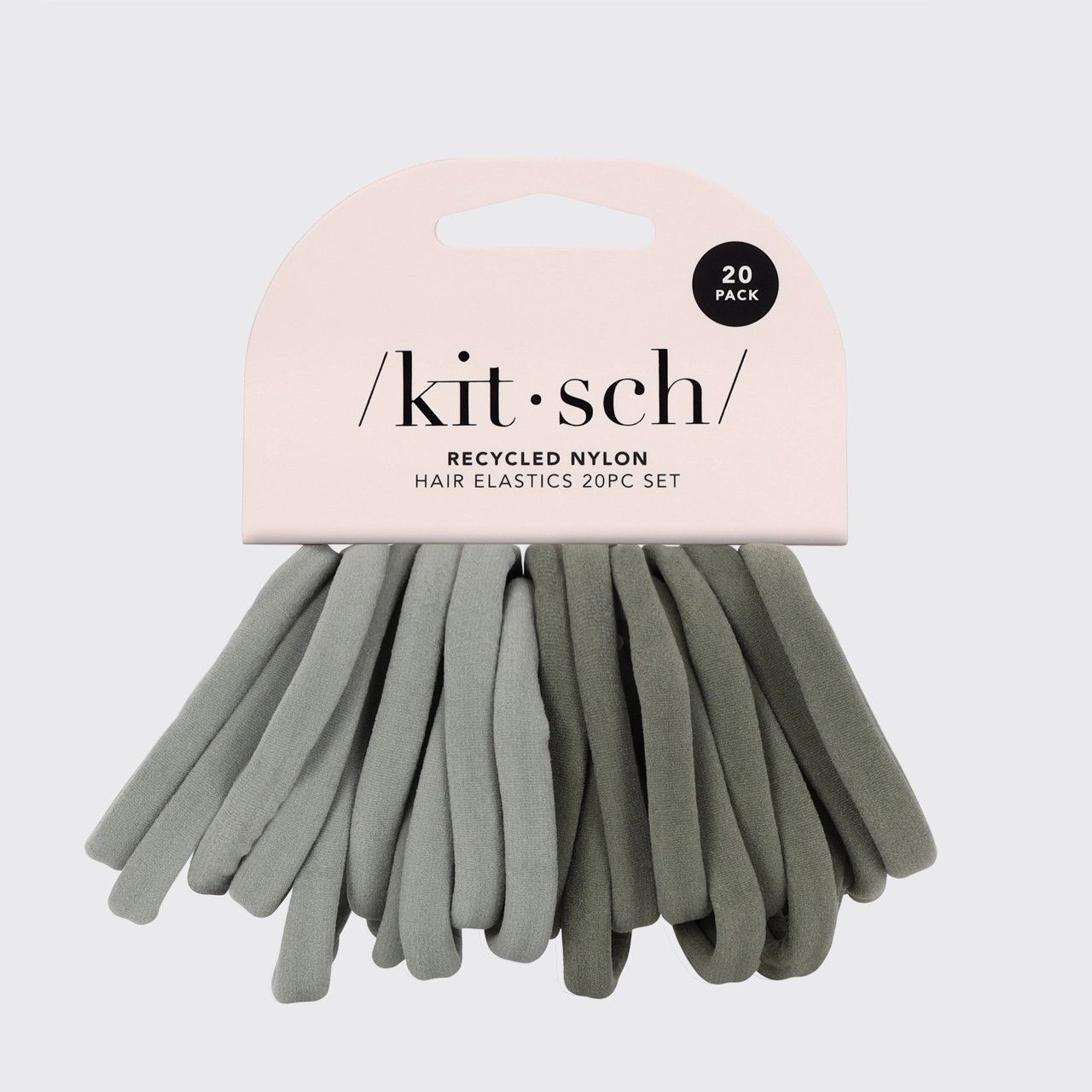 Eco-Friendly Nylon Elastics 20pc Eucalyptus