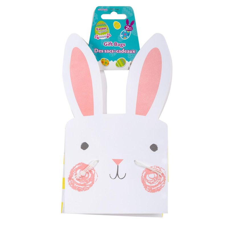 Bunny Bag with Twisted Paper Handle 2pk