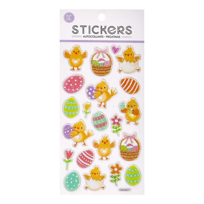 Easter Foil Chick Stickers