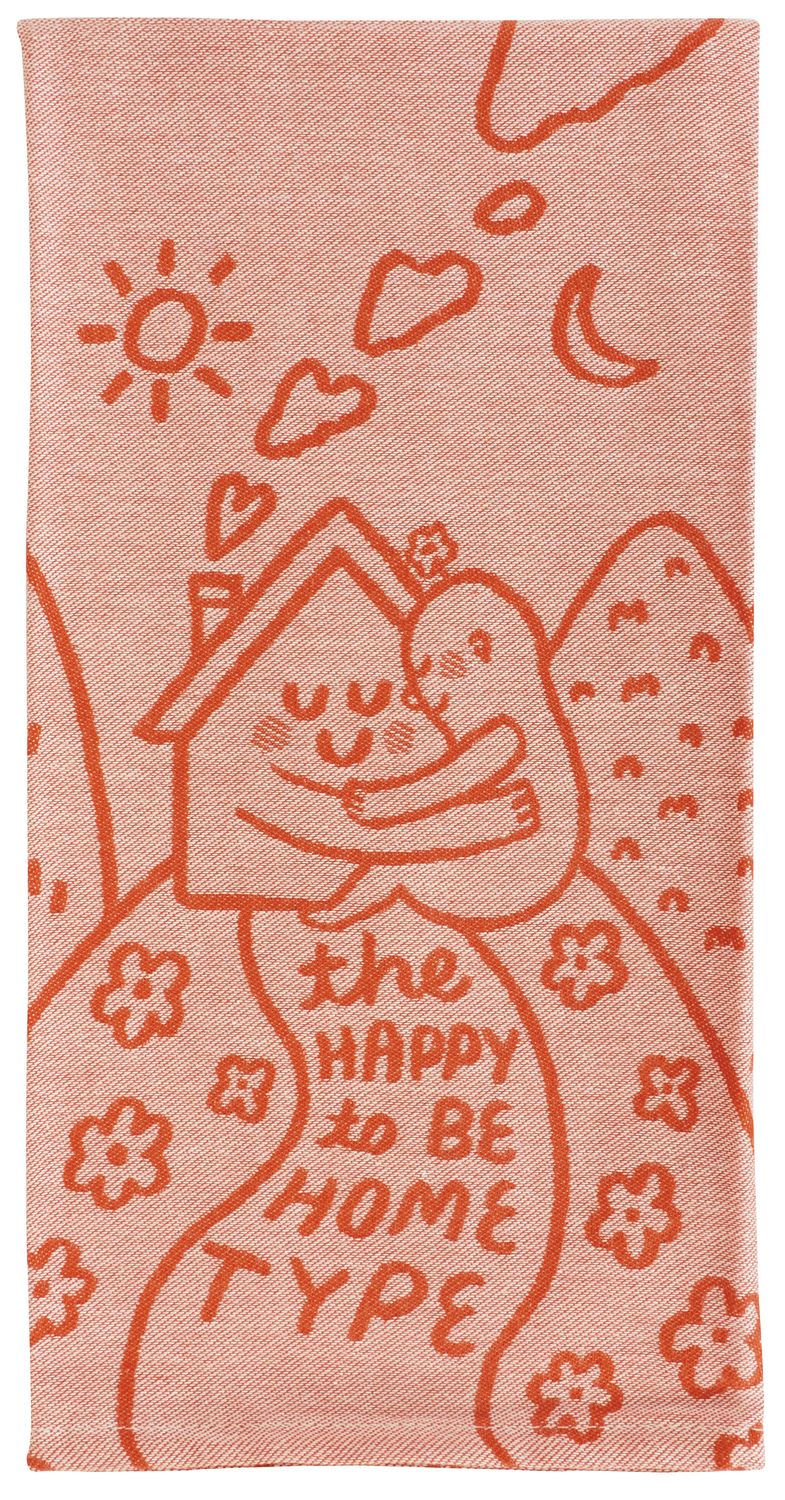 Dishtowel Woven Happy To Be Home