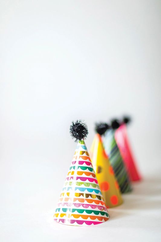 Mini Rainbow Party Hats