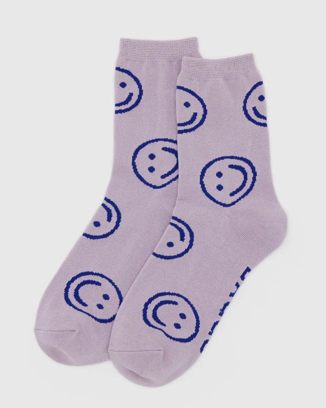 Crew Sock Dusty Pink Happy