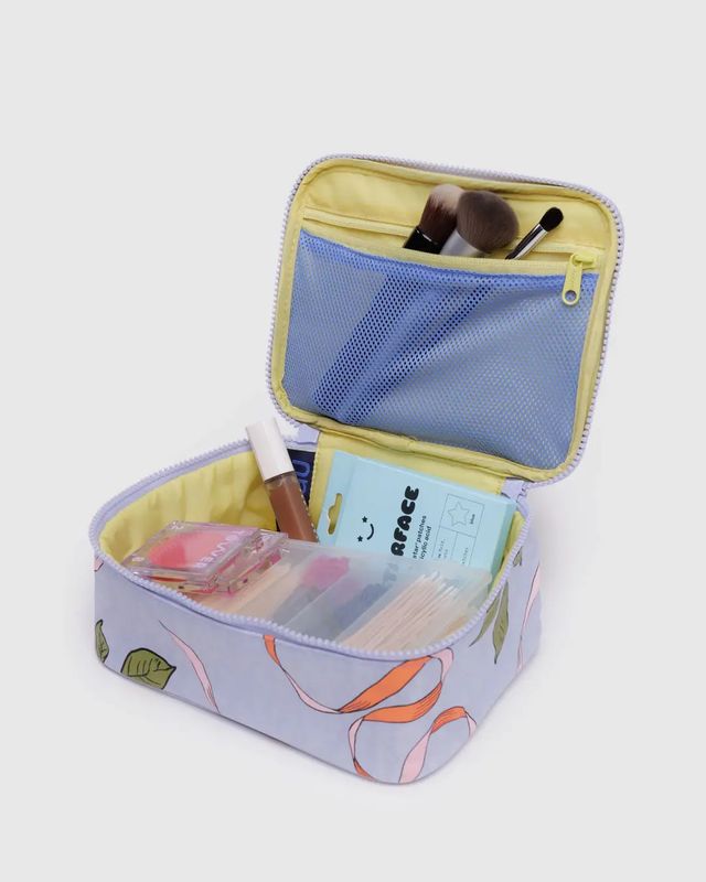 Small Cosmetic Case Apricots &amp; Ribbons