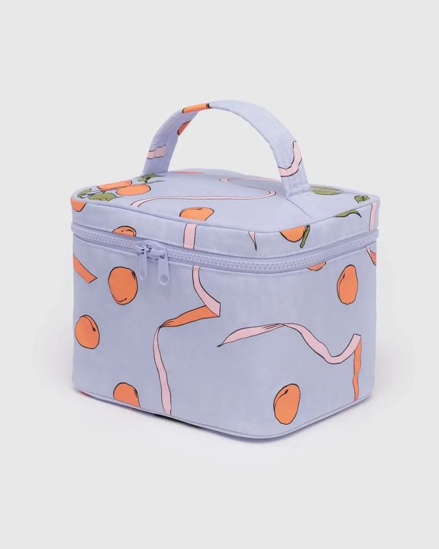 Large Cosmetic Case Apricots &amp; Ribbons