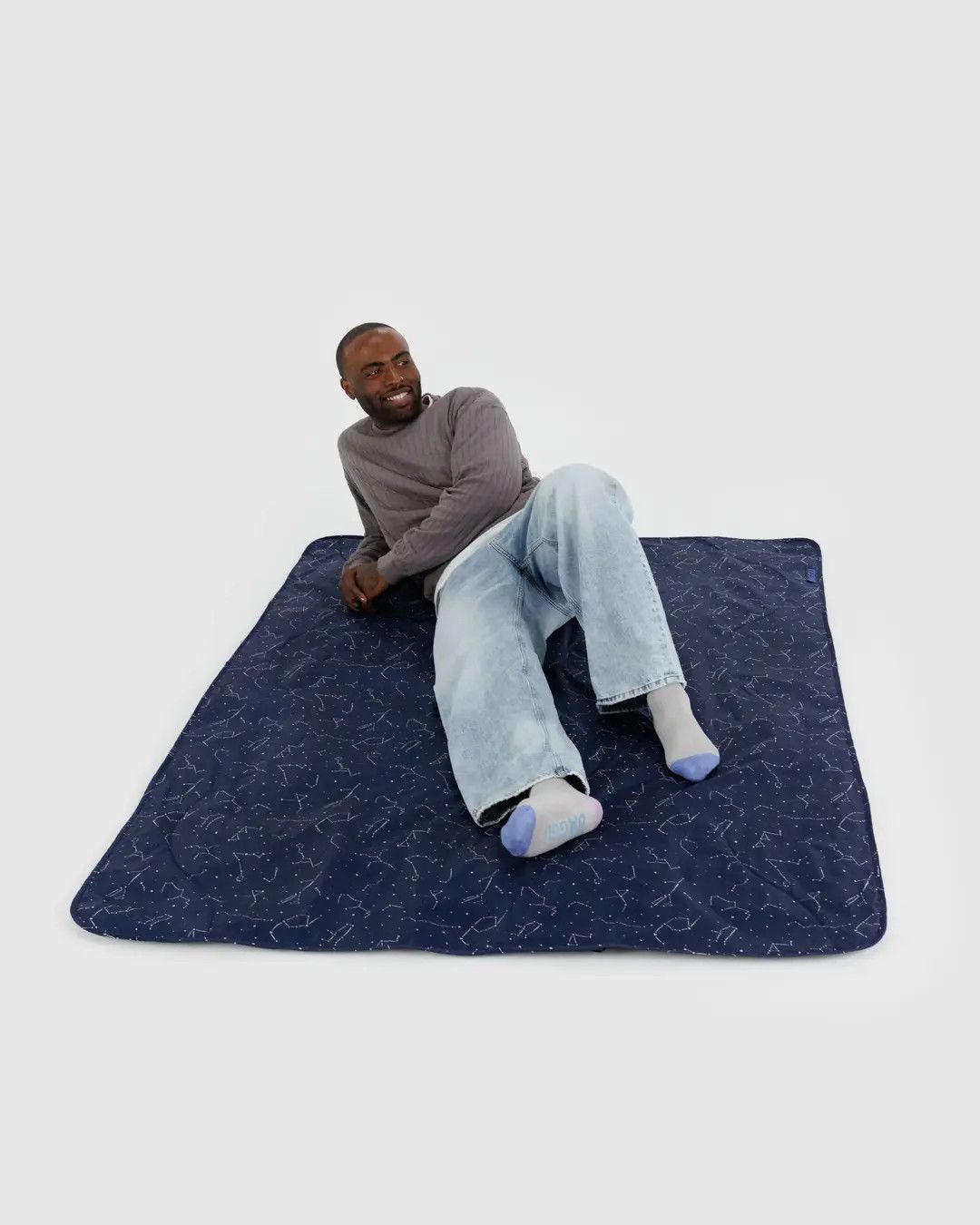 Puffy Picnic Blanket Constellation Midnight