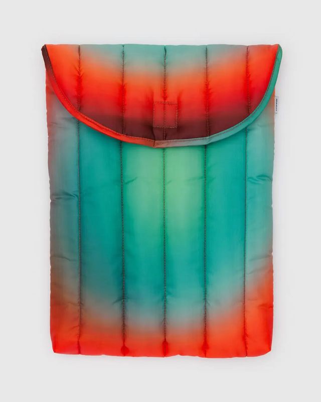 Puffy Laptop Sleeve 16&quot; Rain by Julia Heuer