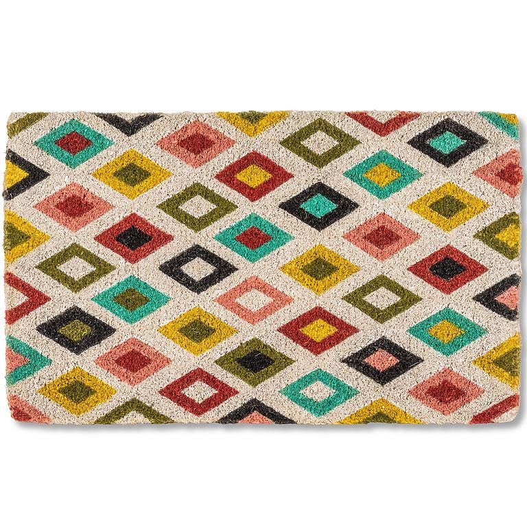 Doormat Colourful Diamonds 18&quot;x 30&quot;