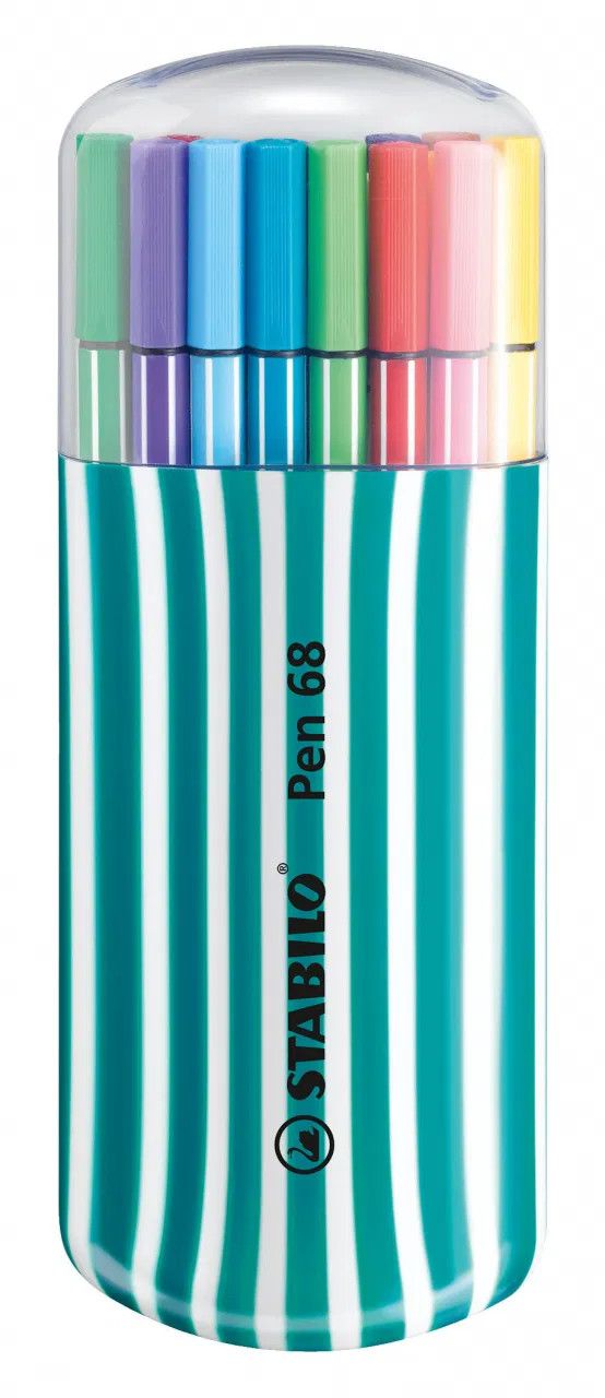 Premium felt-tip Pen 68 Set of 20 Zebra Pack