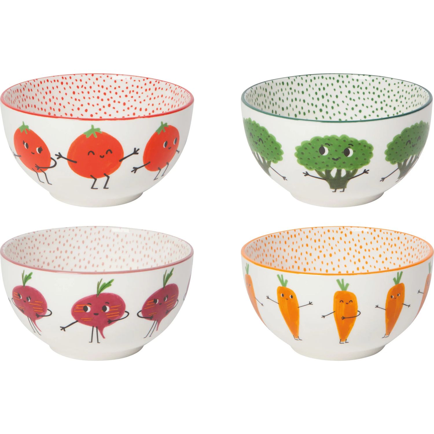 Everyday Bowls Funny Food Set of 4