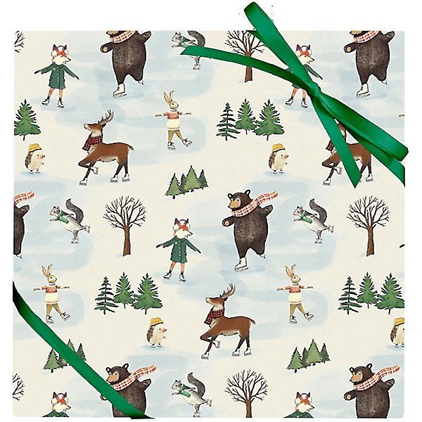 Stone Wrapping Paper Skating Critters