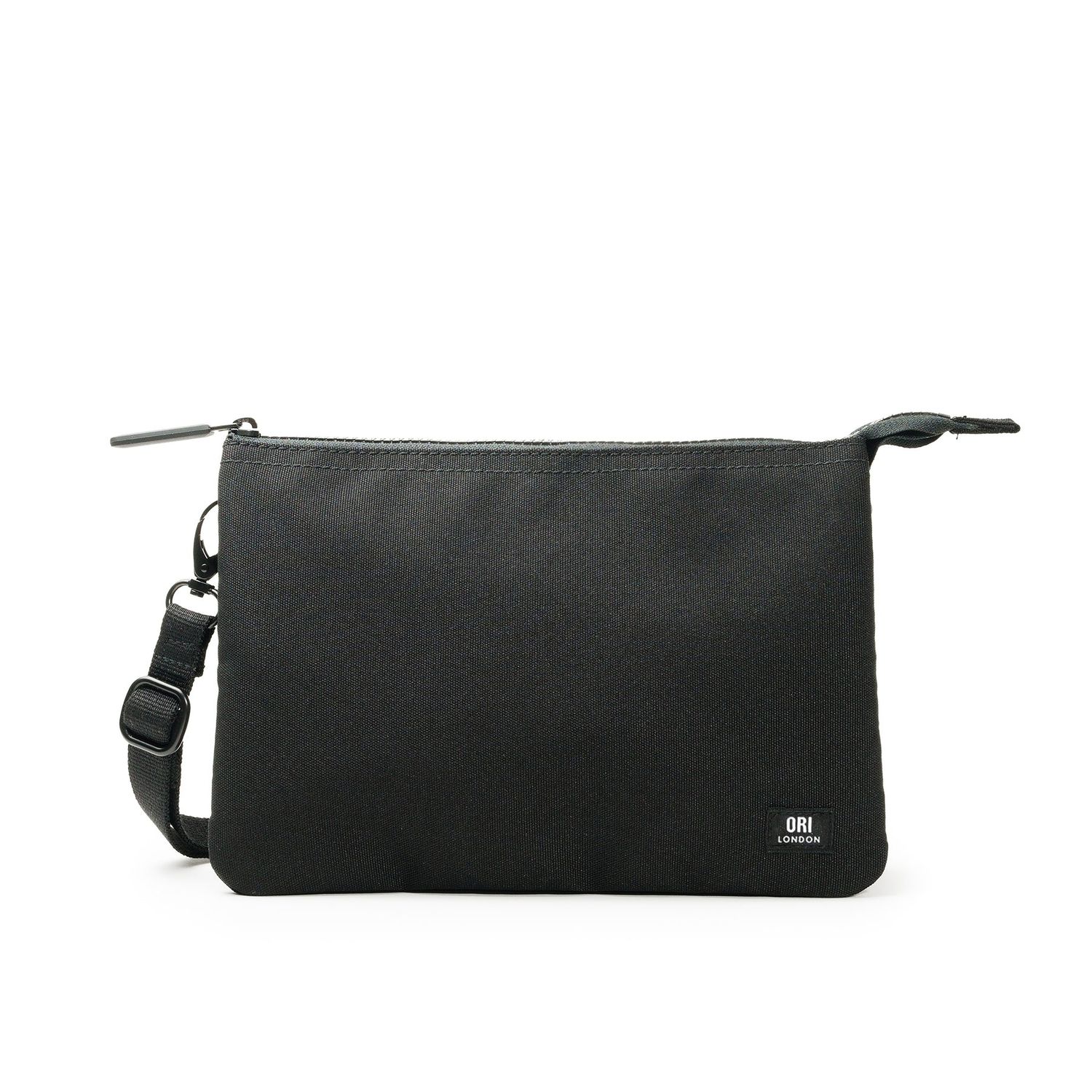 Carnaby XL Black Recycled Canvas Crossbody Bag