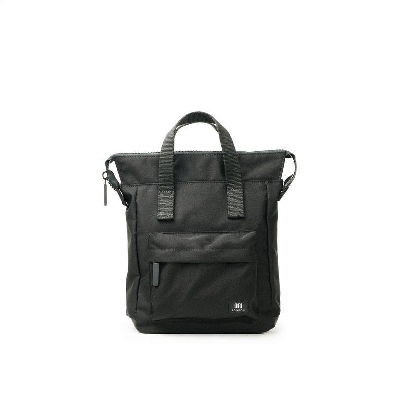 Bantry Small All Black Recycled Canvas Backpack