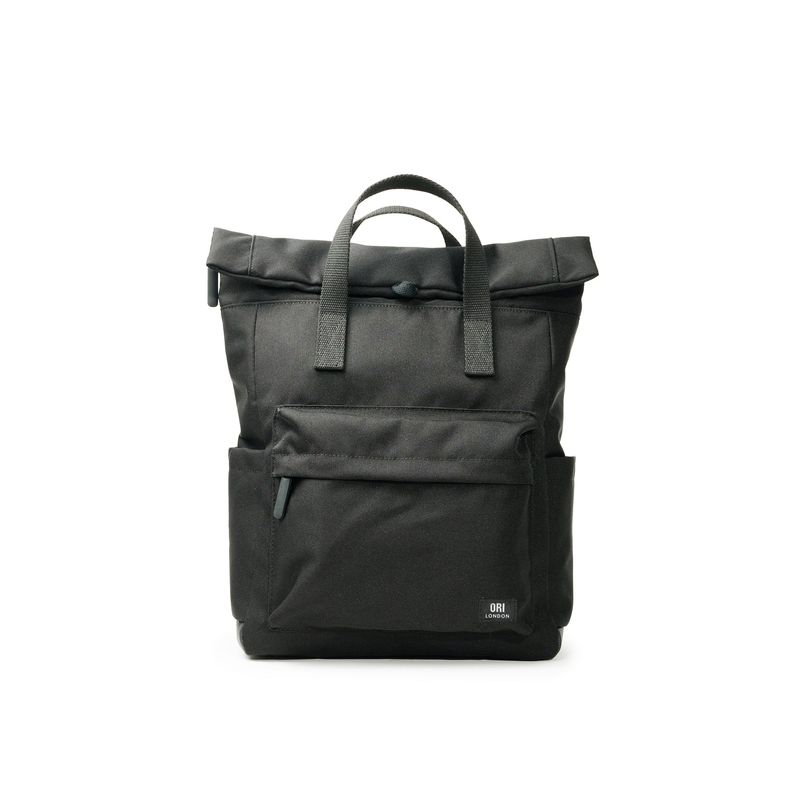 Canfield Medium All Black Recycled Canvas Backpack