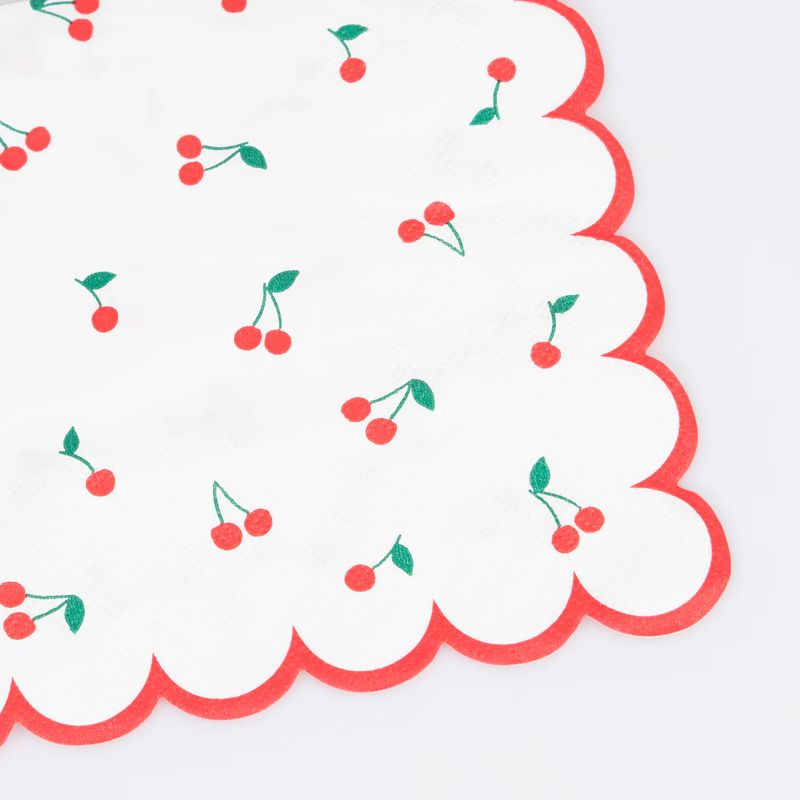 Napkins Cherry Pattern Large