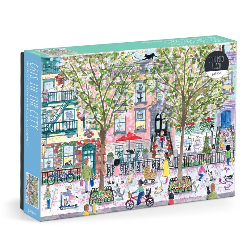 1000 Piece Puzzle Michael Storrings Cats In The City