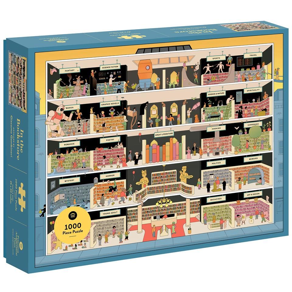 1000 Piece Puzzle In The Bookstore