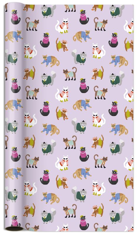Gift Roll Wrap Hipper Cat