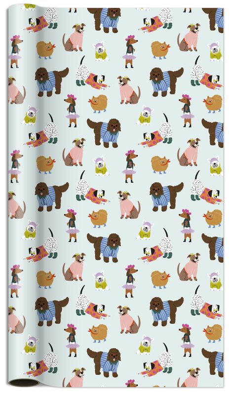 Gift Roll Wrap Hipper Dog