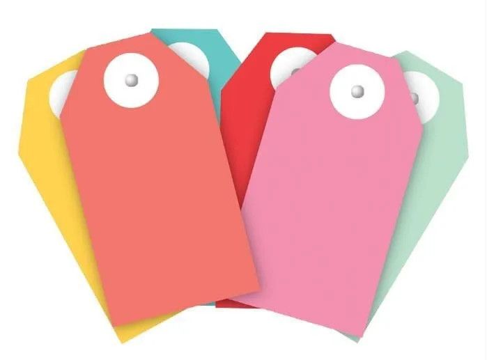Gift Tags Vintage Recycled Tags