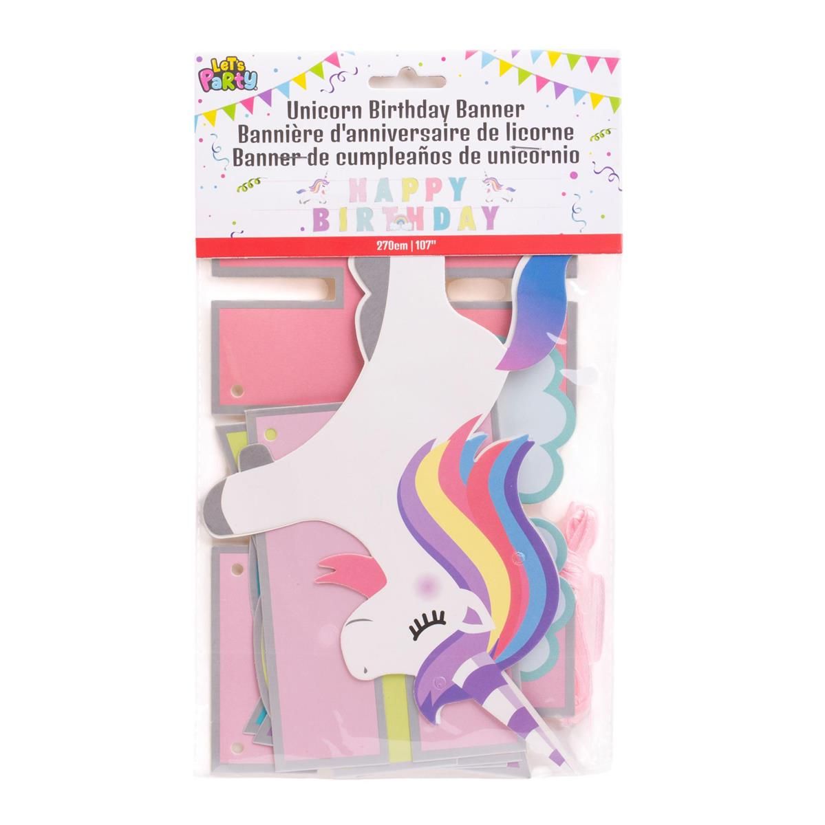 Unicorn Birthday Banner