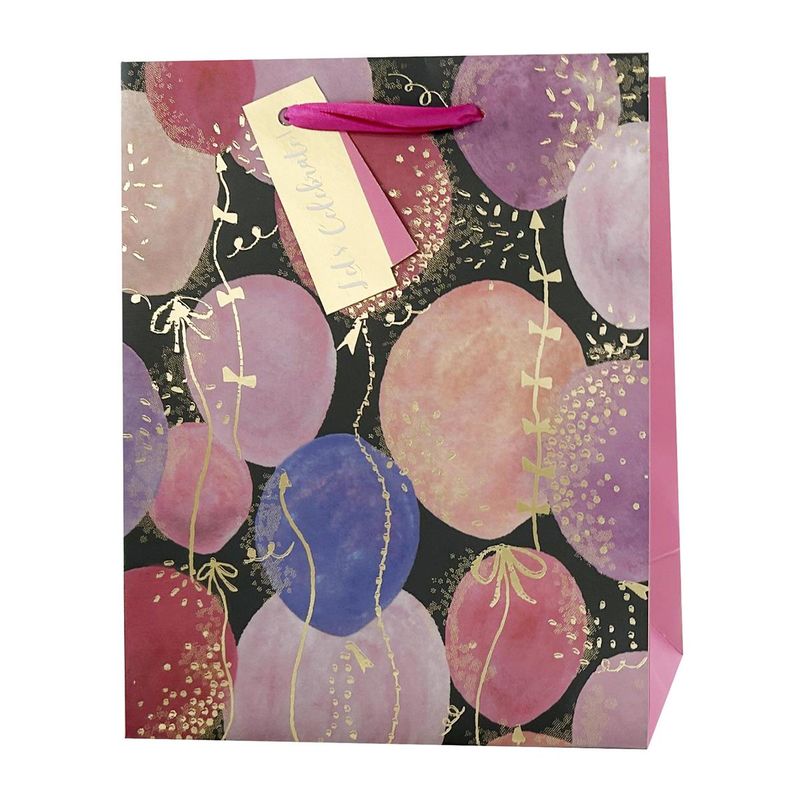 Small Gift Bag Purple Balloons