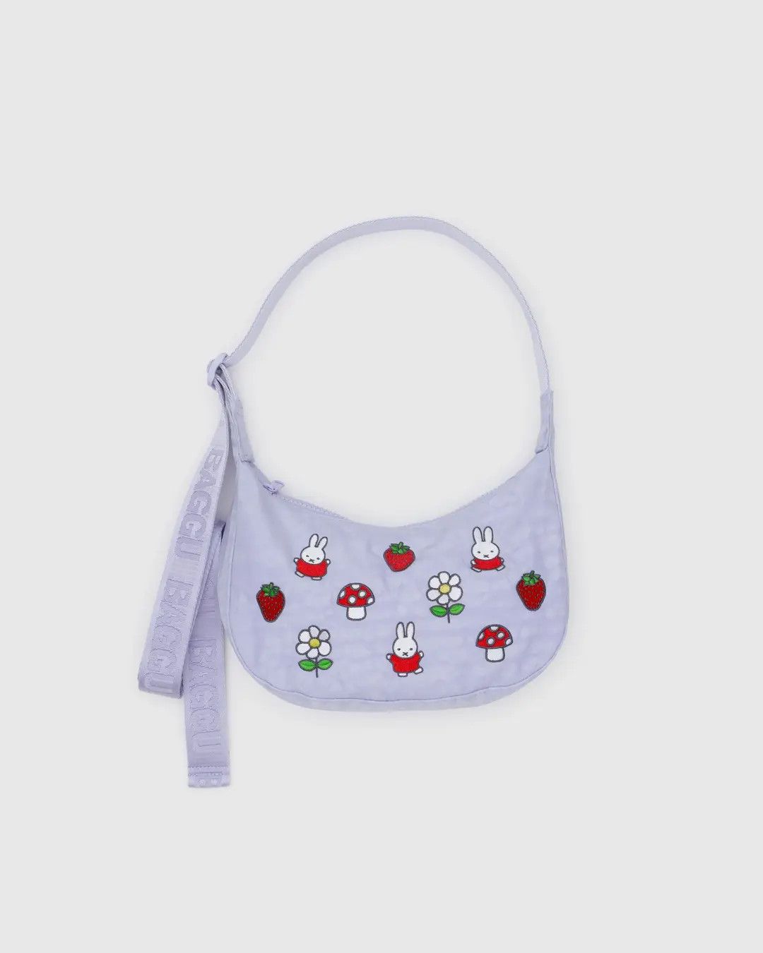 Small Nylon Crescent Bag Embroidered Miffy