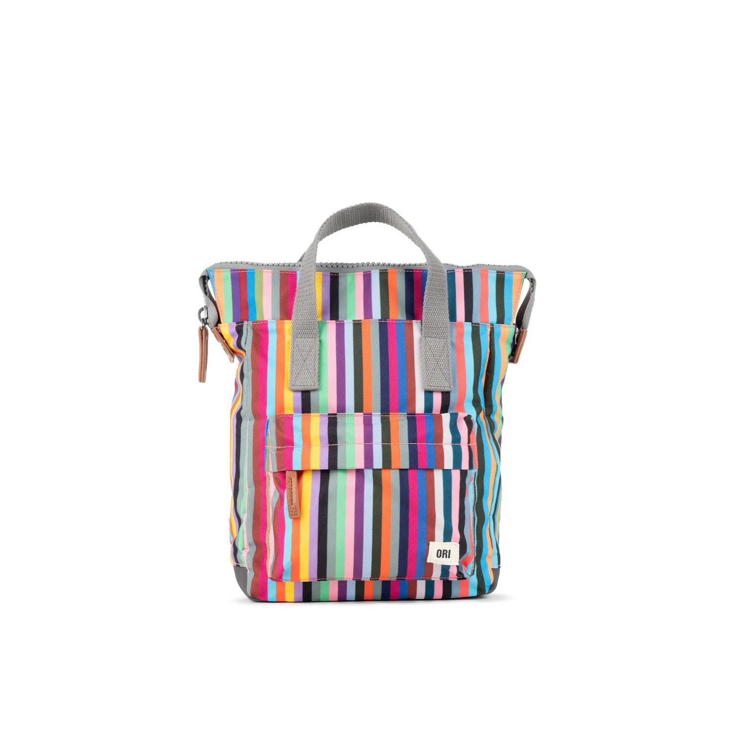 Bantry Small Multi Stripe Recycled Canvas Backpack