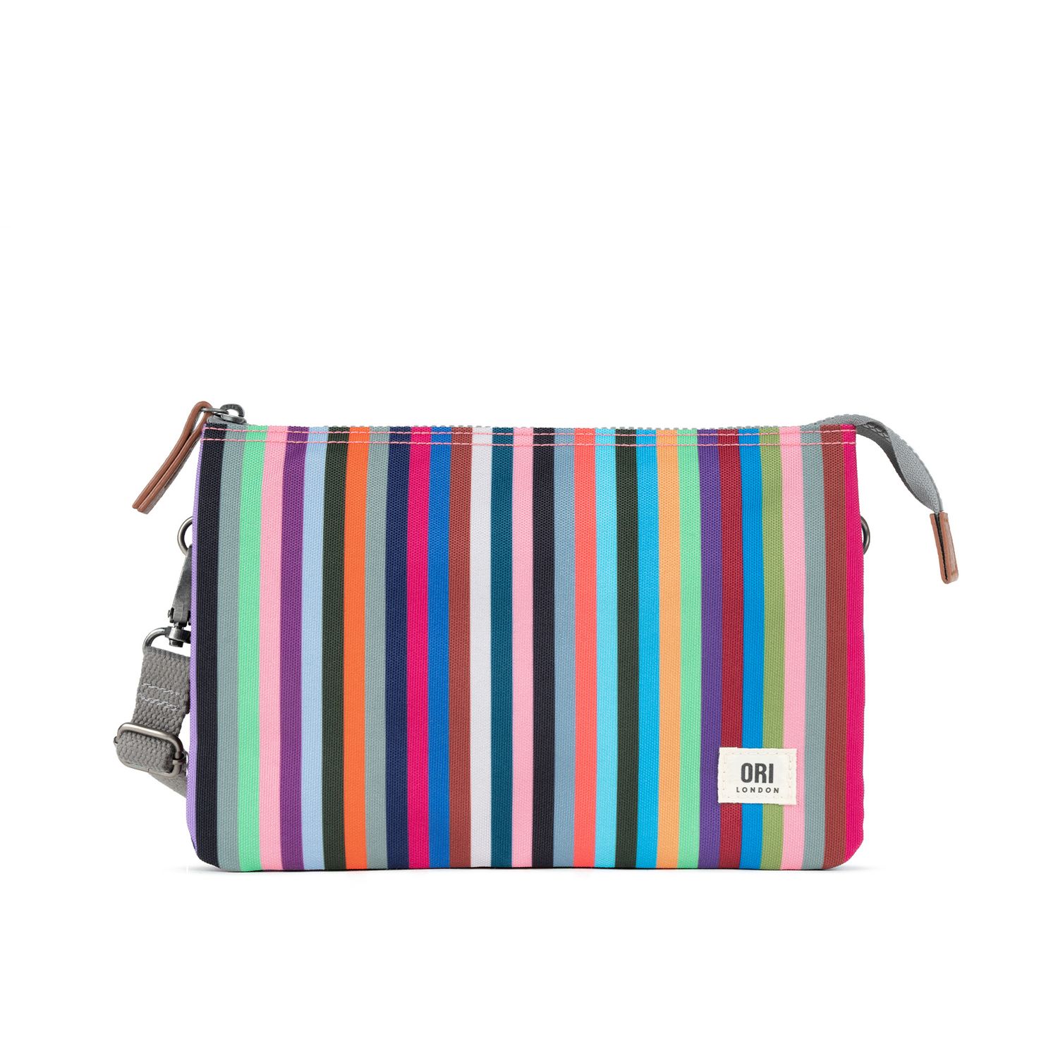 Carnaby XL Multi Stripe Recycled Canvas Crossbody Bag